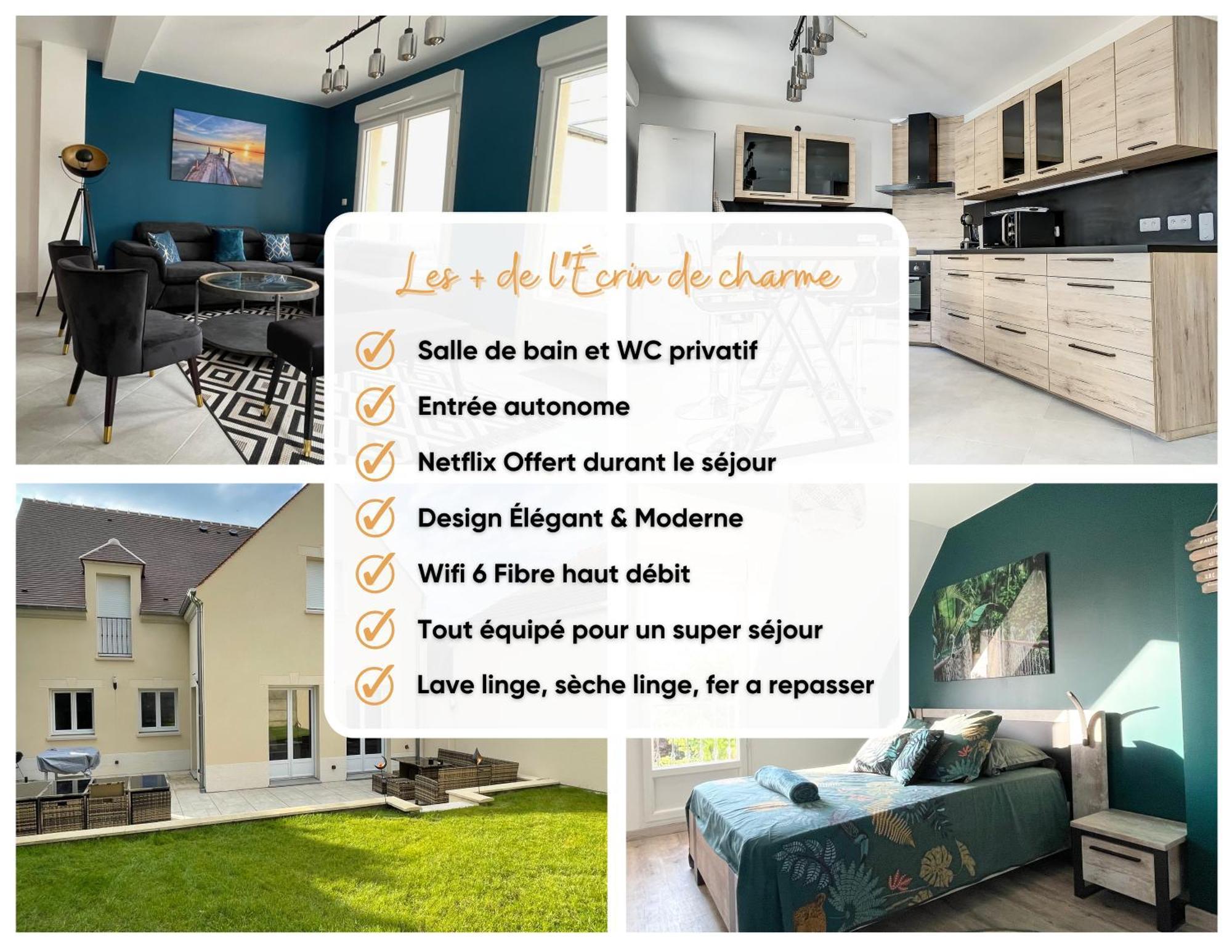 Chambre Evasion - Sdb Wc Privatif - Entree Autonome - Grande Tv Netflix Compiègne Dış mekan fotoğraf